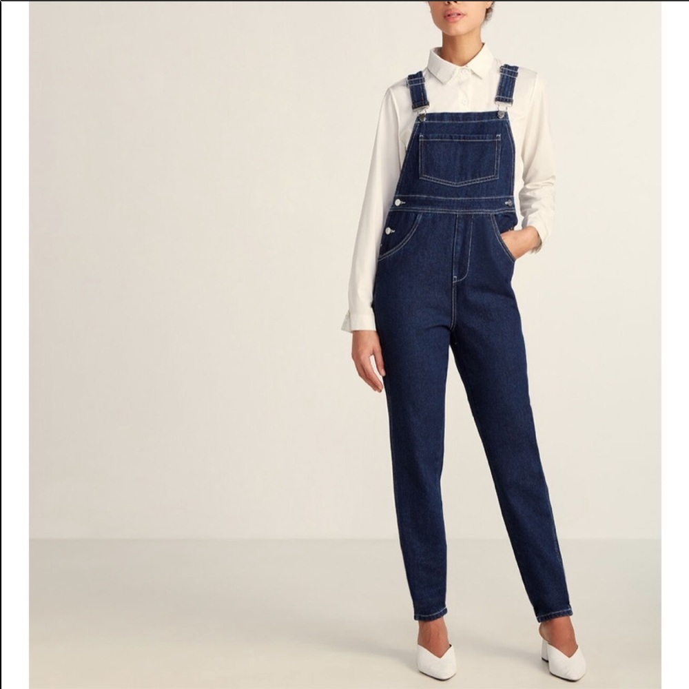 Who Wore What denim overalls size M NWT